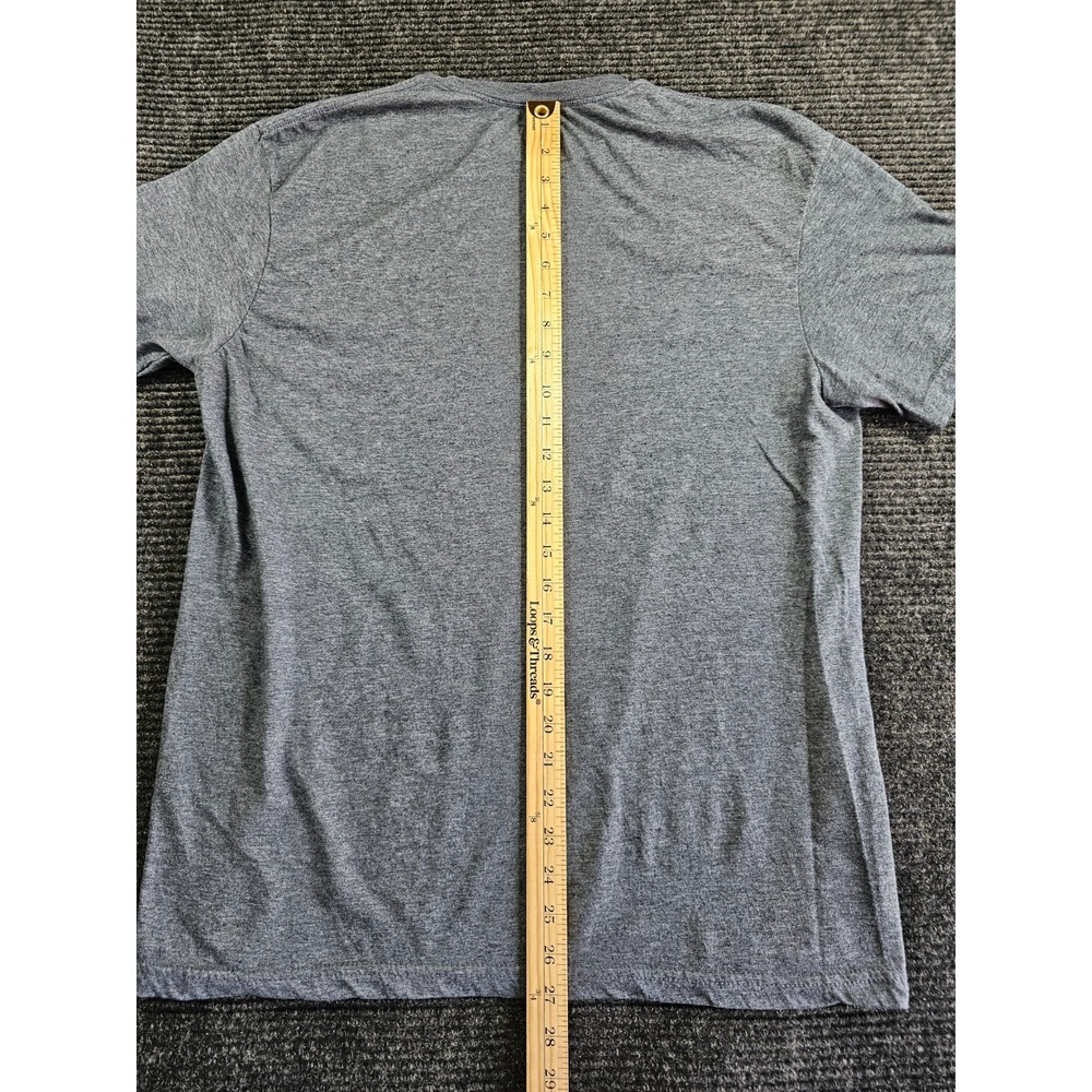 Majestic T Shirt Mens L Heathered Gray Chicago Cubs Baseball MLB Graphic Print - Picture 9 of 13